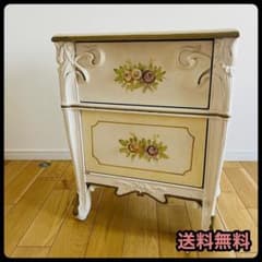 希少ハンドペイント☆ロココ アンティーク☆コンソール キャビネット