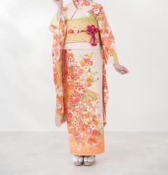 ≪美品≫正絹振袖9点フルセット【737】【150cm~160cmの方用】