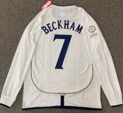 イングランド代表2002年 レプリカ長袖ホームユニフォームM