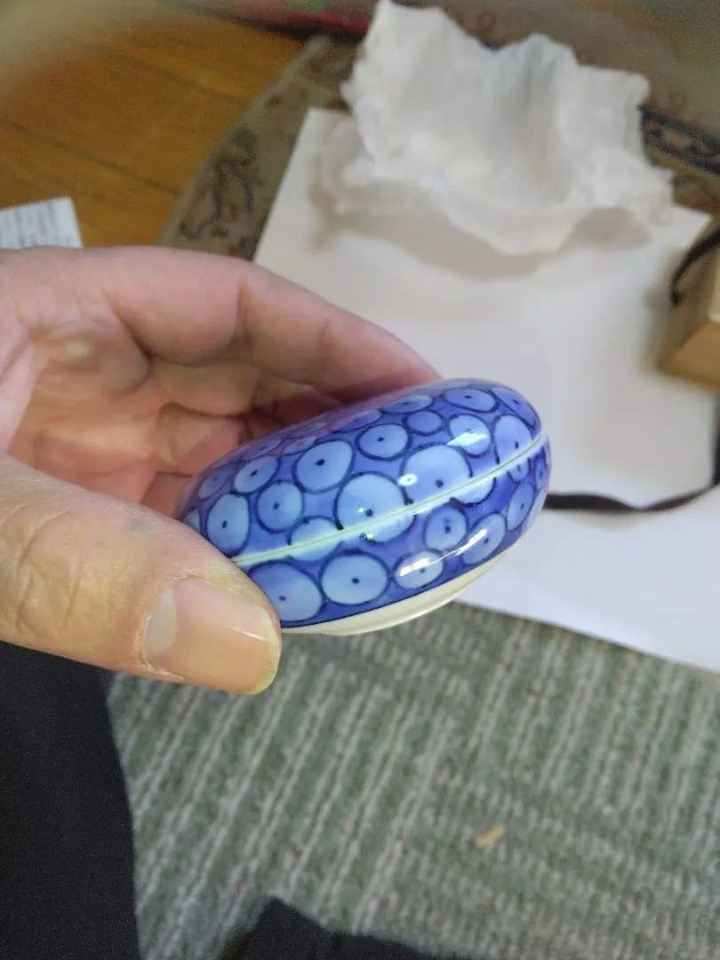 大磯名家出物時代美品12代柿右衛門鑑定済み柿香合 茶道具 香道具