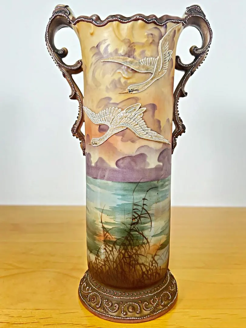 希少里帰りオールドノリタケアールデコピエロインク壺（メルカリ)