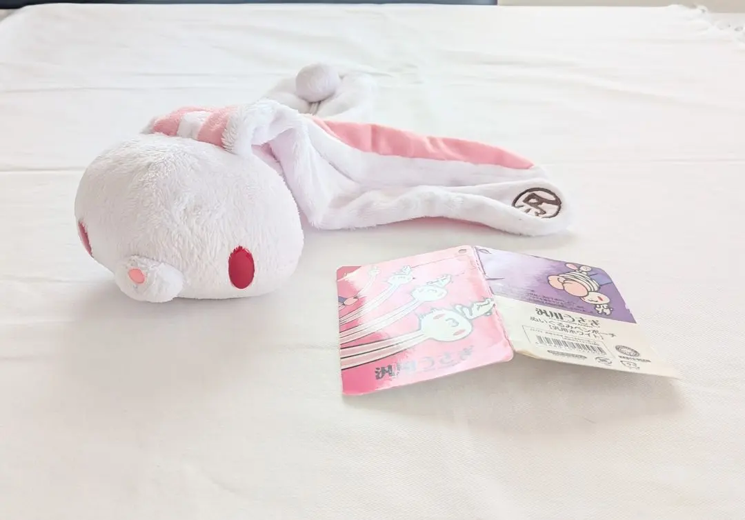 チャックスGP 汎用うさぎ デュアルペンポーチ ホワイト 砂*糖様