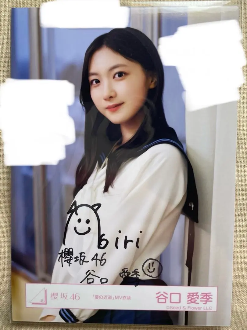 櫻坂46 谷口愛季サイン入りチェキ ユニエア