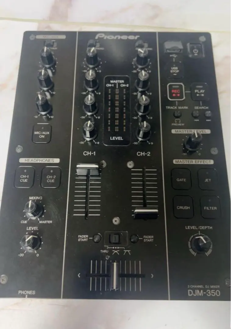 Pioneer DJM-350 動作確認済みクロスCHフェーダー交換元箱あり