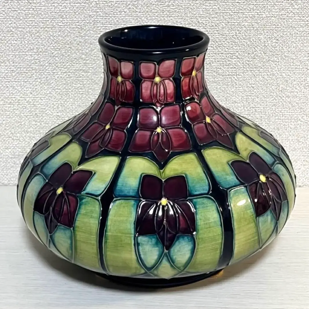 moorcroft イングランド英国王室御用達アールヌーヴォーフラワーベース