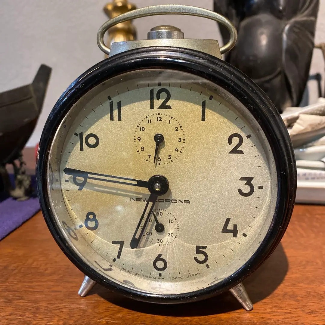 ◇昭和レトロ◇時代物◇ビンテージ◇精工舎◇目覚まし時計◇ゼンマイ式