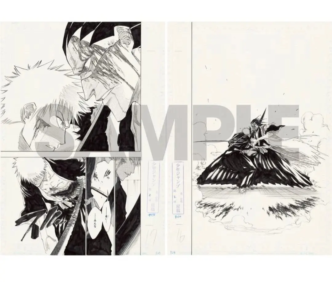 BLEACH 原画展 複製原稿 2枚 セット BLEACH EX 原画展 複製原稿 破面