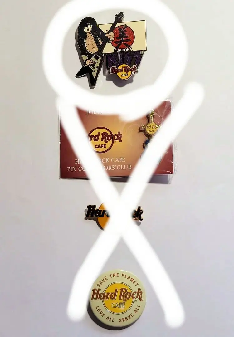 激レア！KISS x ハードロックカフェ公式コラボピン