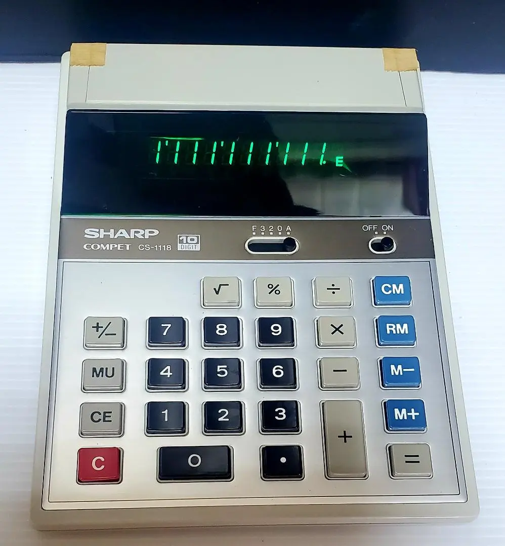 電卓 計算機 シャープ SHARP COMPET CS-1118