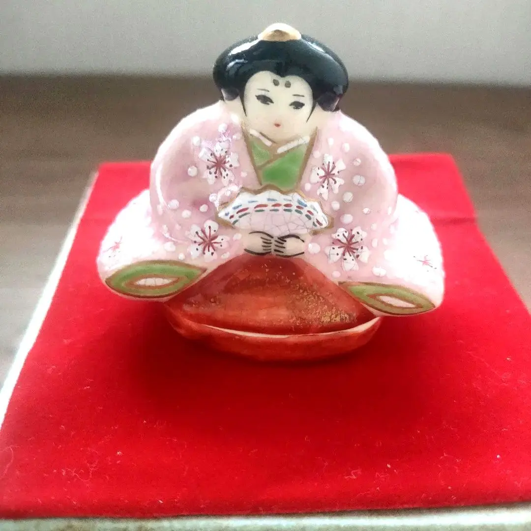 全新未使用〉香合京烧·清水烧总峰田中总次作女雏茶道具香道具陶器