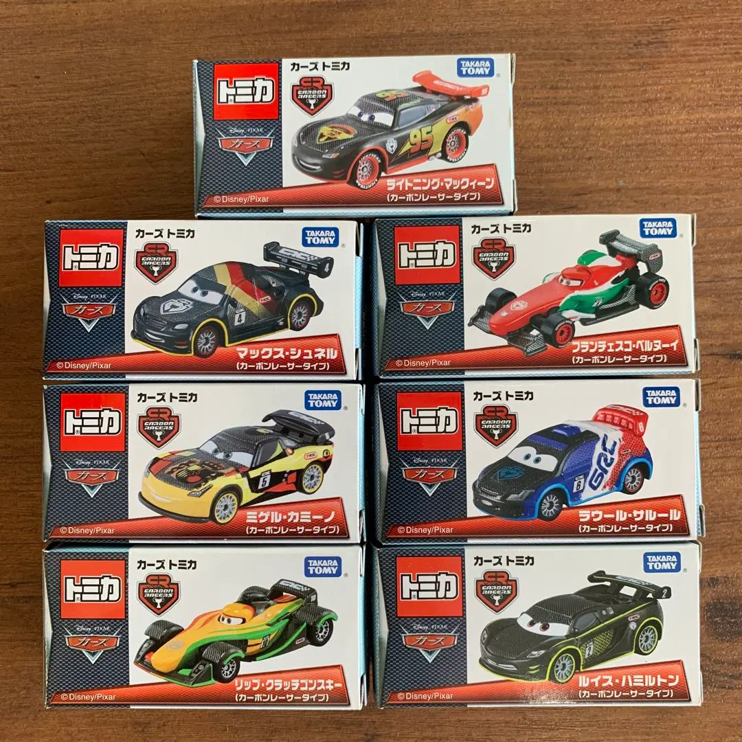 2721)トミカ カーズ カーボン レーサー 7台