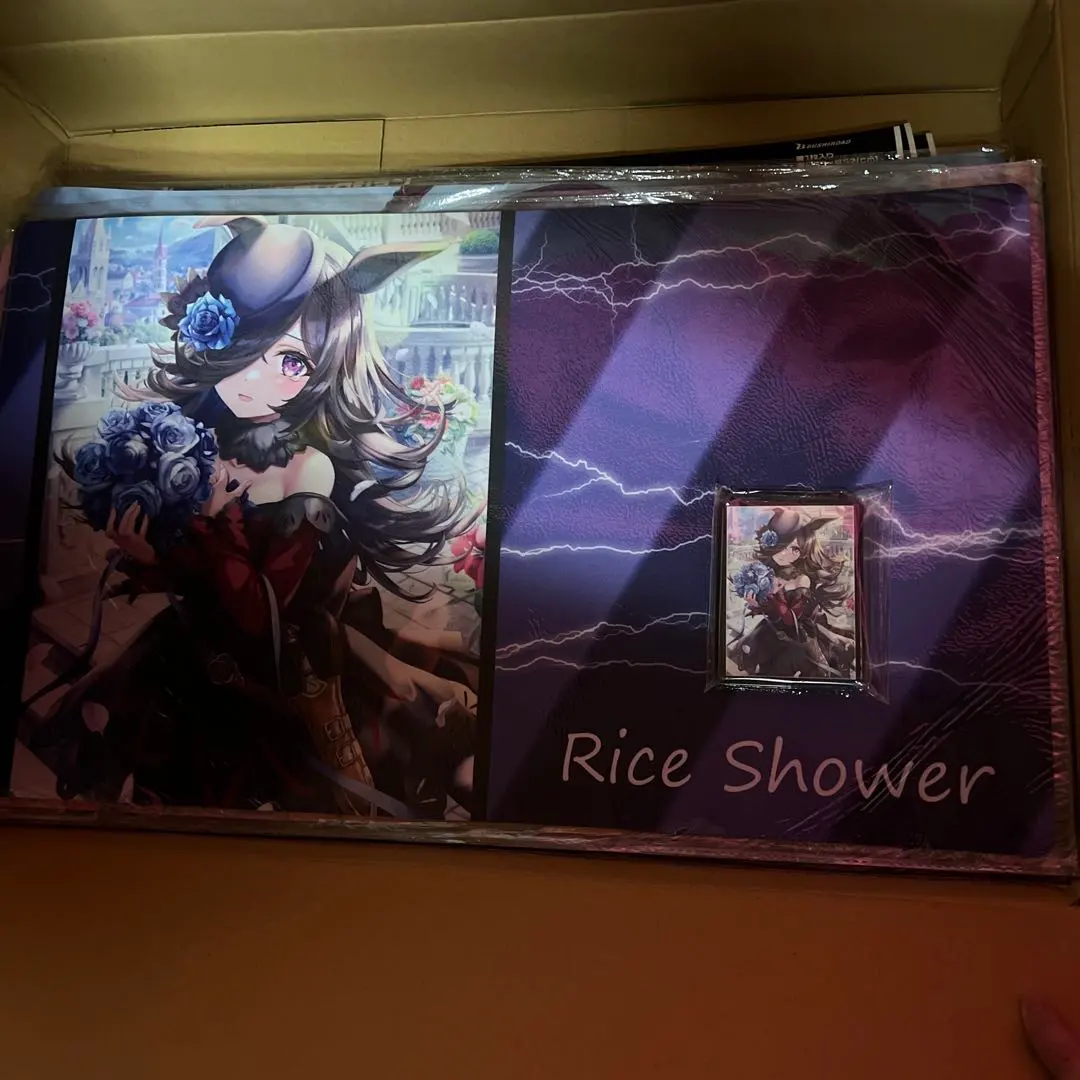 β1 ウマ娘 嬉し涙&マイク ライスシャワー スリーブ&プレイマット 71+