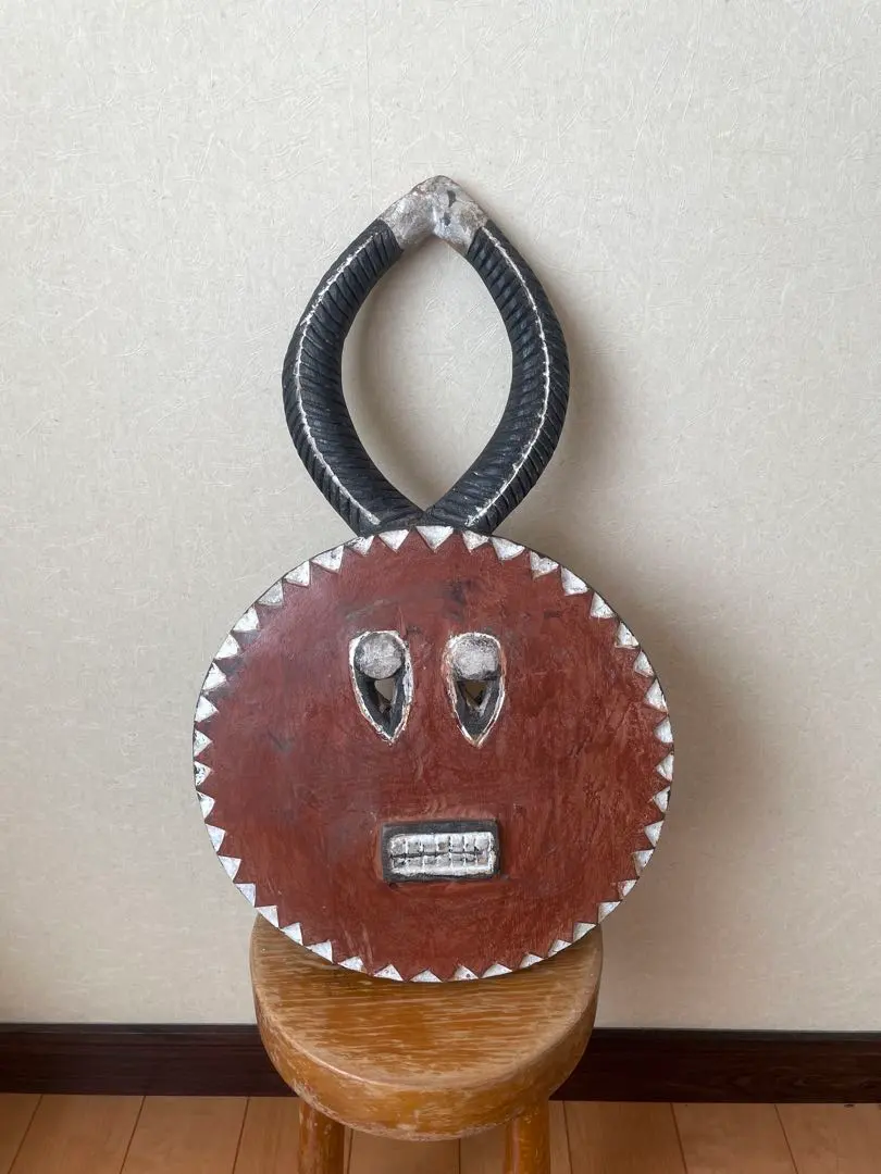 アフリカコートジボアールバウレ族アンティーク曲げ木椅子インテリア花台