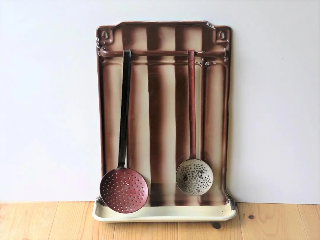 アンティーク レードルラック フランスホーロー琺瑯 レードルラック