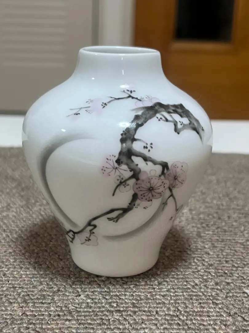 百木春夫作高級磁器限定版桜花瓶皇室担当