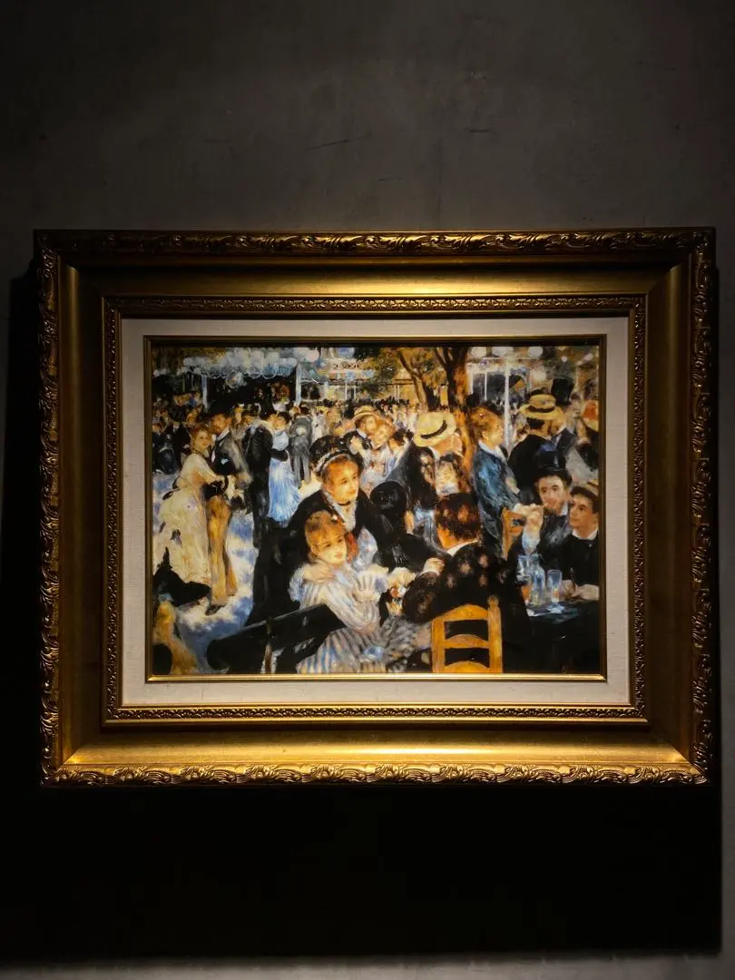 ルノワール ムーラン・ド・ラ・ギャレットの舞踏会 水晶絵 絵画 絵