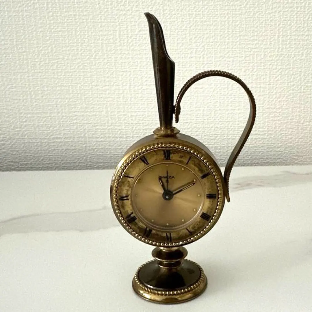 LECOULTRE ルクルト置時計アンティークヴィンテージ骨董スイス製