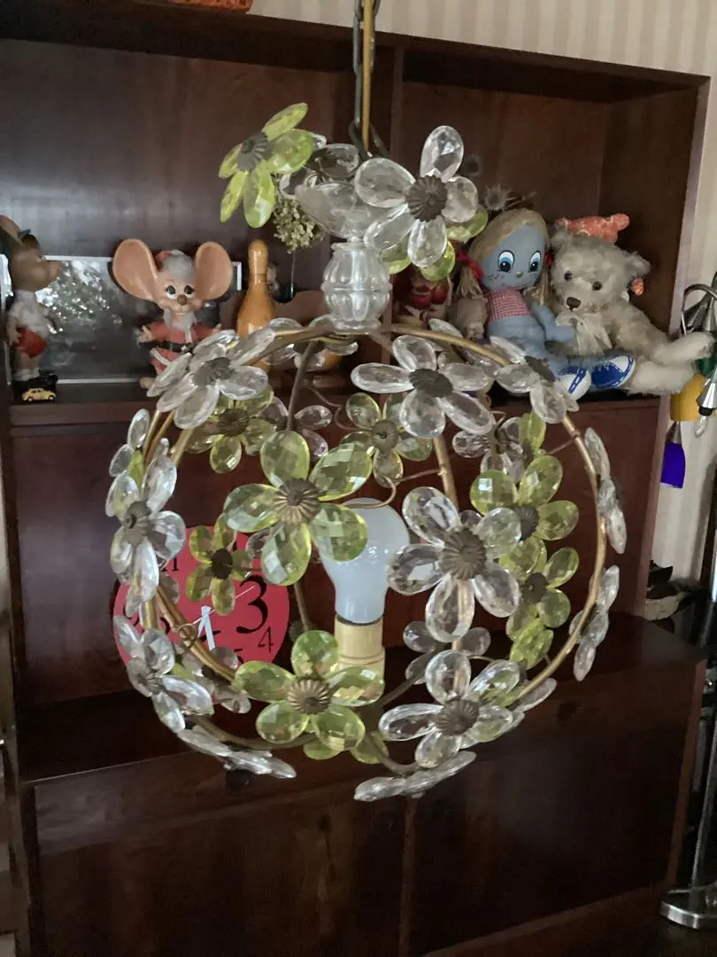 期間限定出品希少な乳白色ベネチアングラスのような美しいシャンデリア