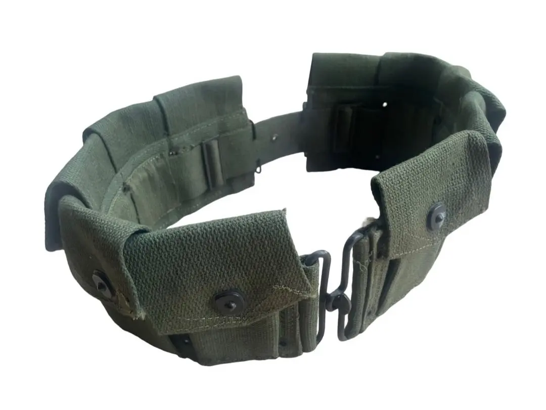 米軍実物 50年代 US M1ガーランド ODカートリッジベルト ビンテージ