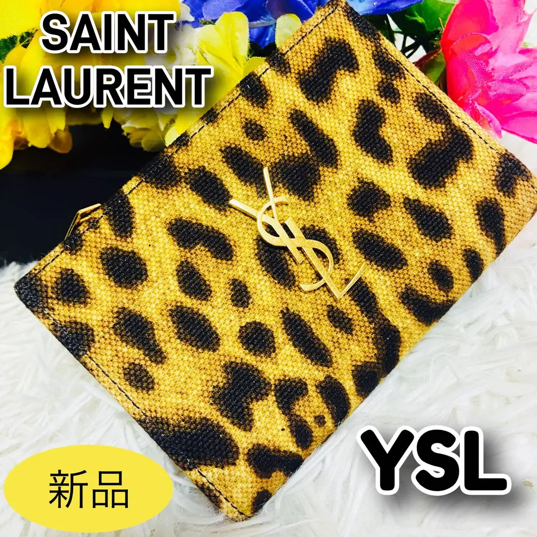 SAINT LAURENT サンローラン 長財布 豹柄 ✨希少✨サンローラン 長財布