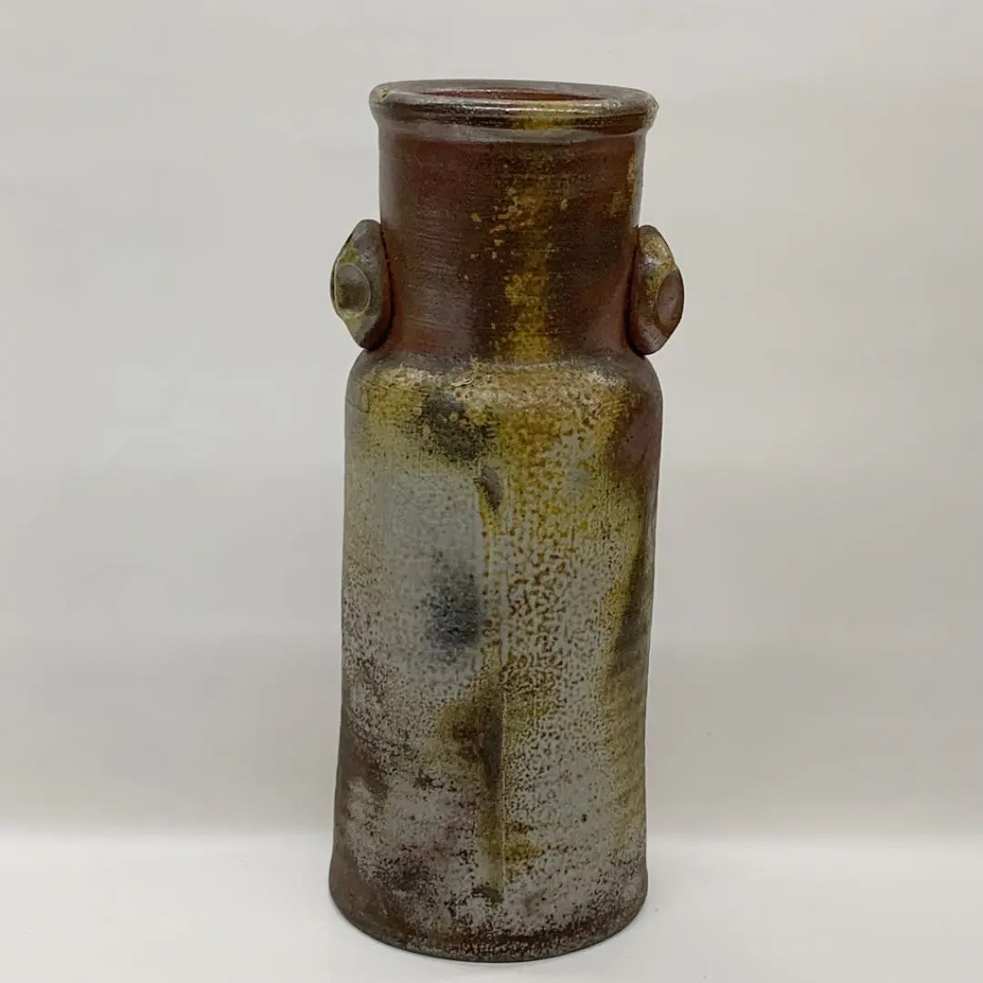 備前焼 花入れ 松園 花瓶 り 骨董品 備前焼 花 入れ