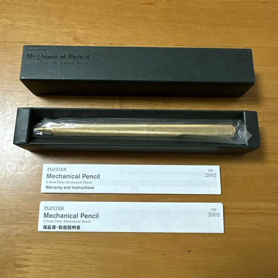 廃盤品 PLOTTER プロッター メカニカルペンシル ゴールド 新品 廃盤
