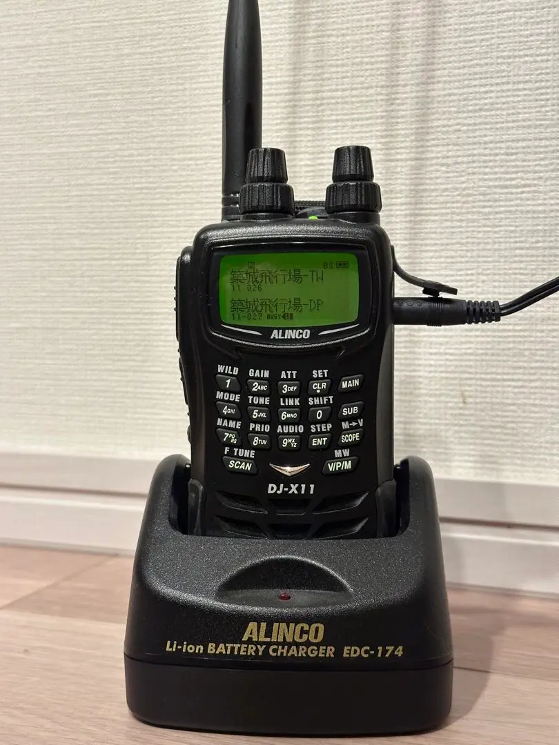 ALINCO 受信機 DJ-X11 動作品。 メーカーにてX11Aへの改造済品