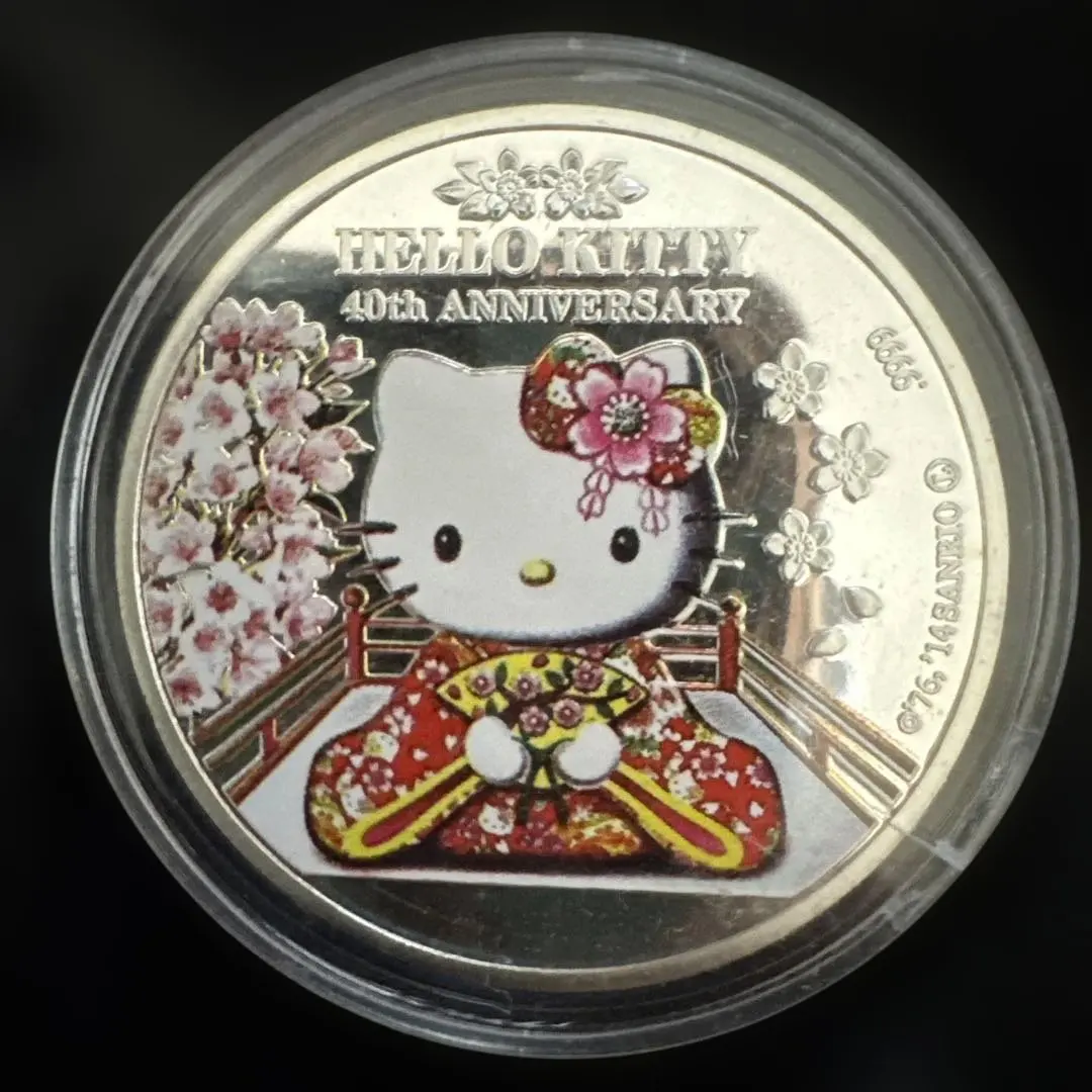 銀高騰中!→4万円台から開始!【限定】ハローキティ40周年 1オンス銀貨