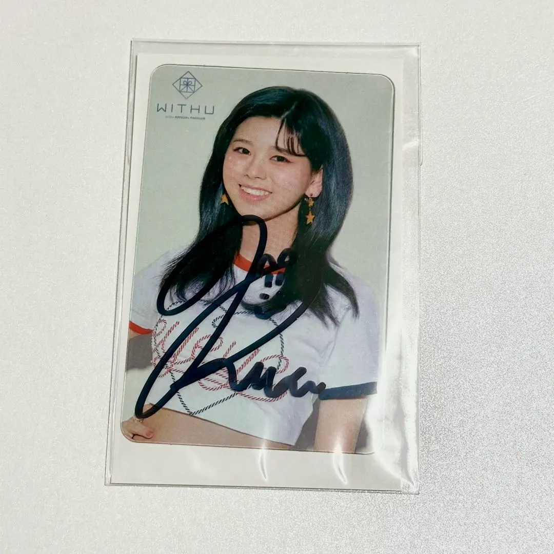 NiziU リク 直筆サイン入り チェキ フォトカードホルダー NiziU リク