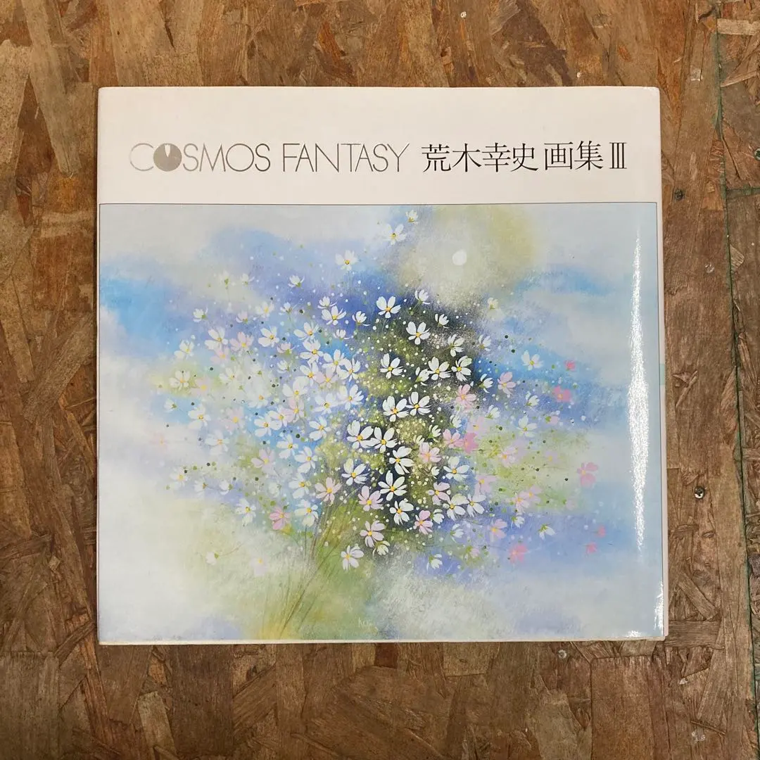 美品 荒木幸史「コスモス」肉筆画 直筆サイン入り 2012年 コスモスの画家