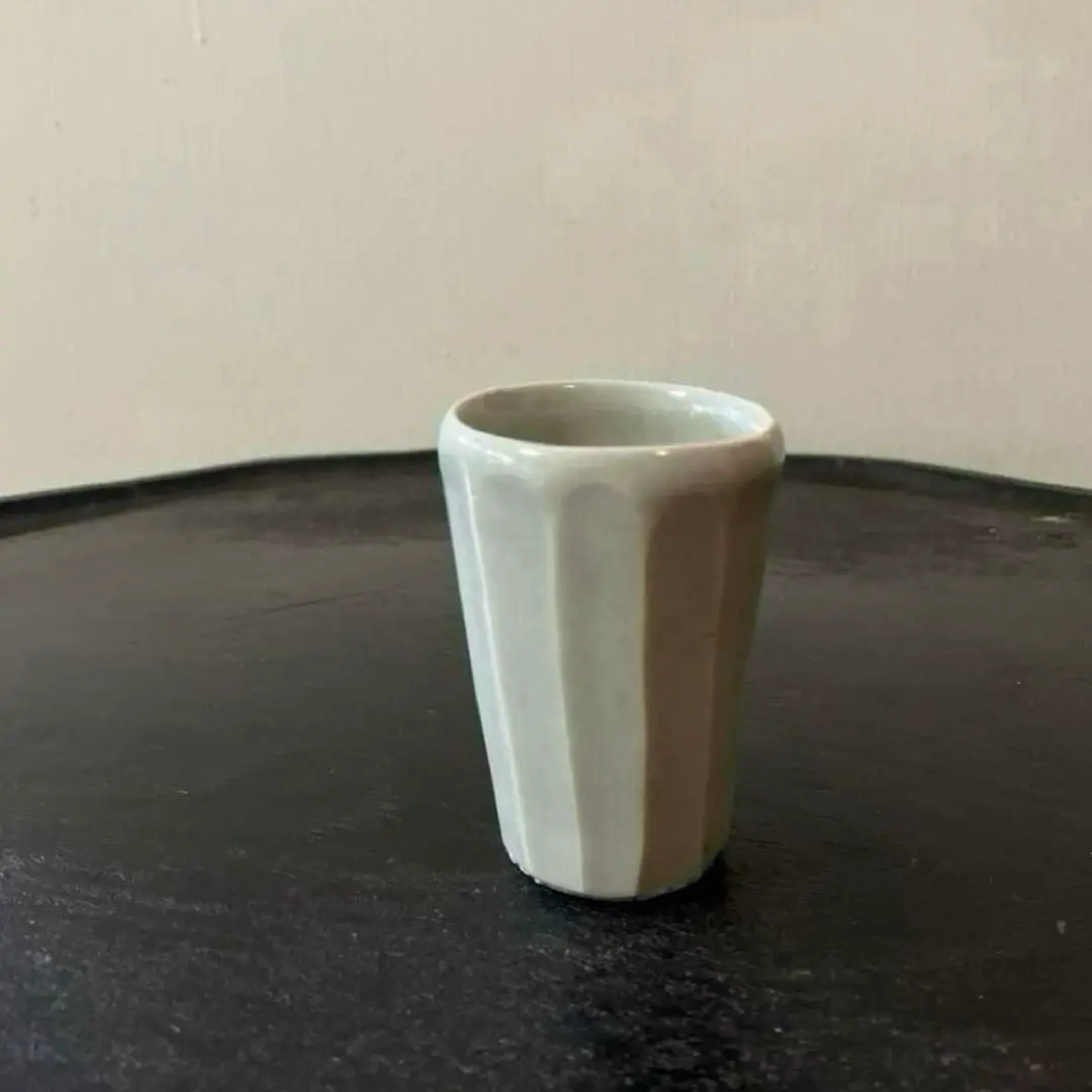 李朝 面取 八角 筆筒 筒茶碗 古美術 朝鮮美術 古道具 アンティーク