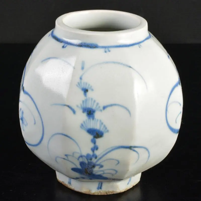 李朝 面取 八角 筆筒 筒茶碗 古美術 朝鮮美術 古道具 アンティーク