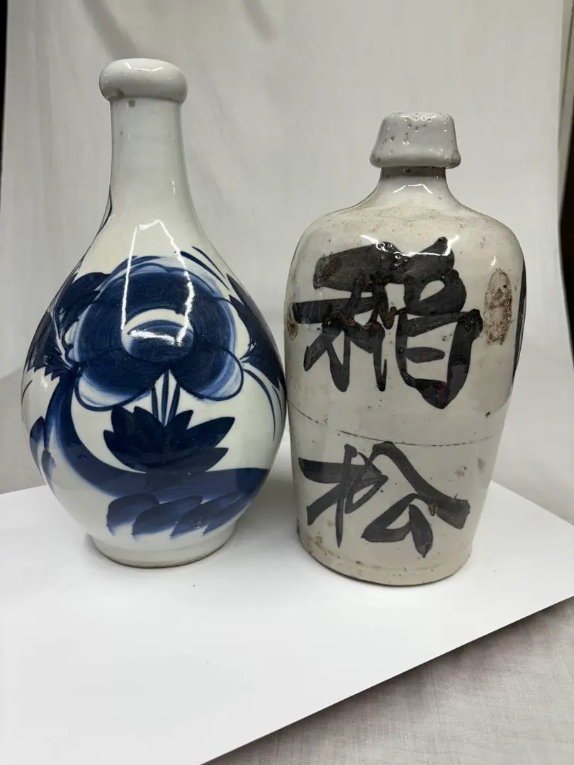 期間限定セール！超大型の希少品! 古伊万里焼 蛸唐草紋 大徳利