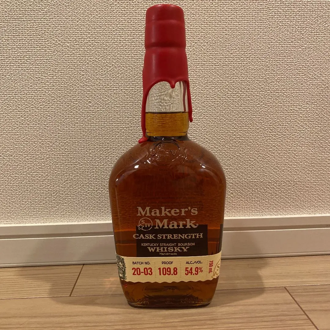 入手困難】メーカーズマークカスクストレングス 54.9% 20-03