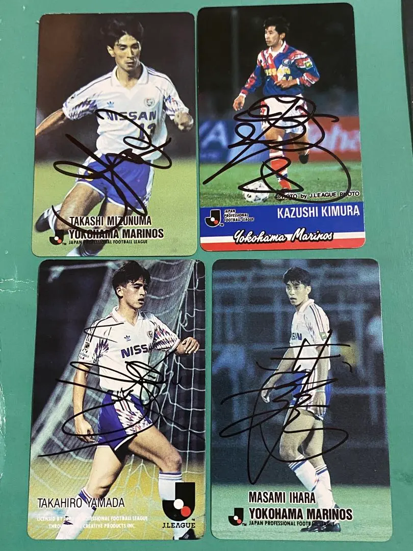 激レア 日産FC サイン色紙 1988年 加茂監督、木村和司選手 オスカー選手