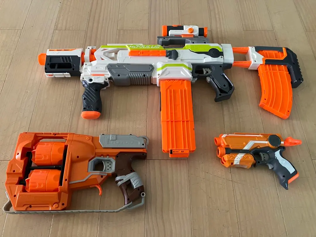 Nerf モジュラス ECS-10（オレンジトリガー）+ナーフカスタムパーツ