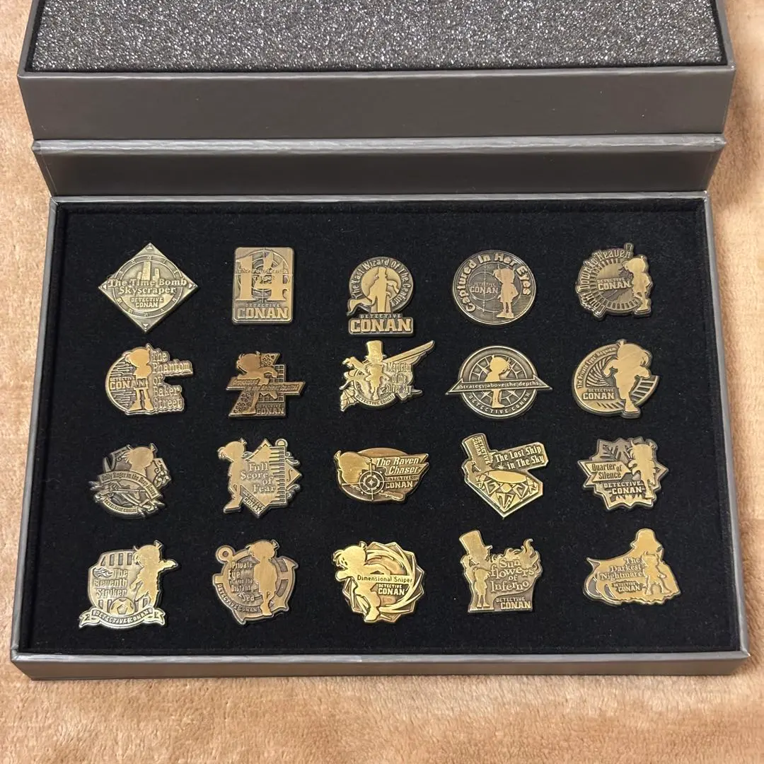 名探偵コナン 20周年記念 劇場版ピンバッジ 名探偵コナン 20周年記念 歴代