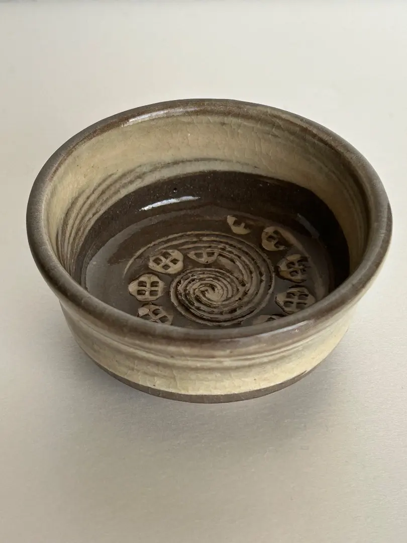 日本工芸会正会員岩坂直作月山鼓窯鈞窯皿