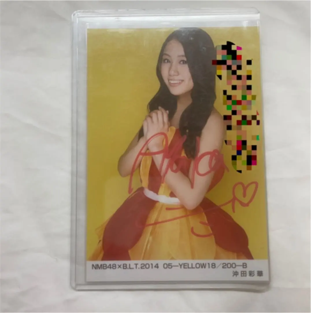 NMB48 太田夢莉直筆サイン入りチェキBOMB抽プレ当選品