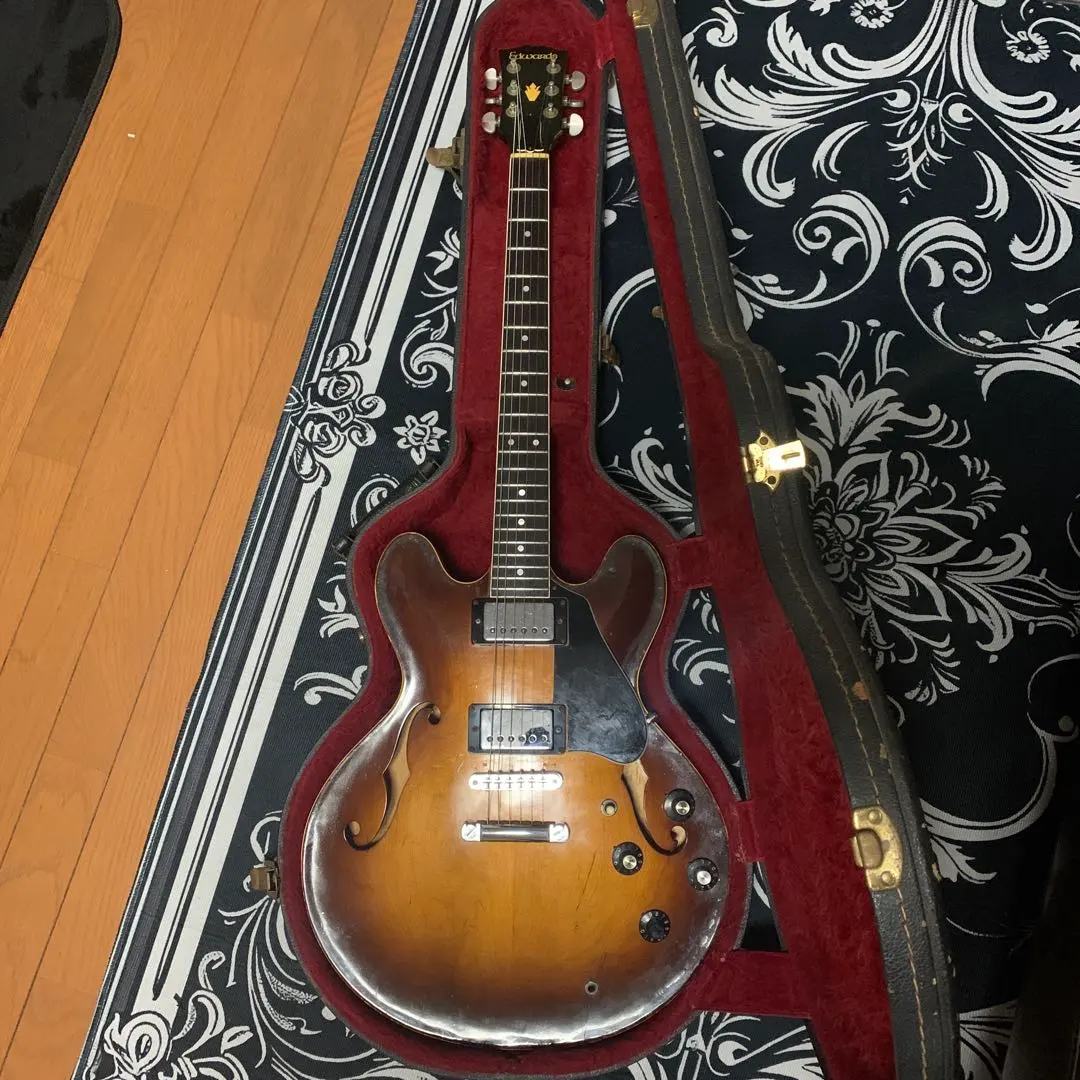 エドワーズ セミアコ E-SA-138 LTC 2009 中古 交換用ブリッジ付