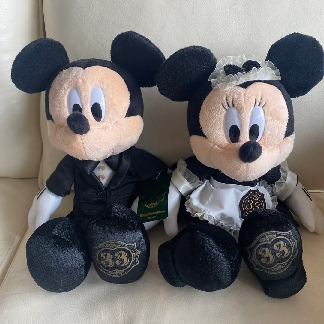新品未開封】クラブ33 ディズニー40周年 ミッキー＆ミニーぬいぐるみ