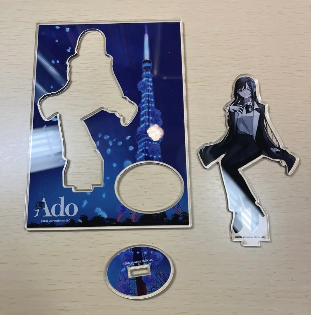 Ado東京タワーコラボアクリルスタンド限定デザインチケットメッセージ