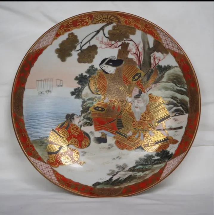 福島武山赤絵鶴之図洋盃ワインカップ九谷焼百貨店購入品