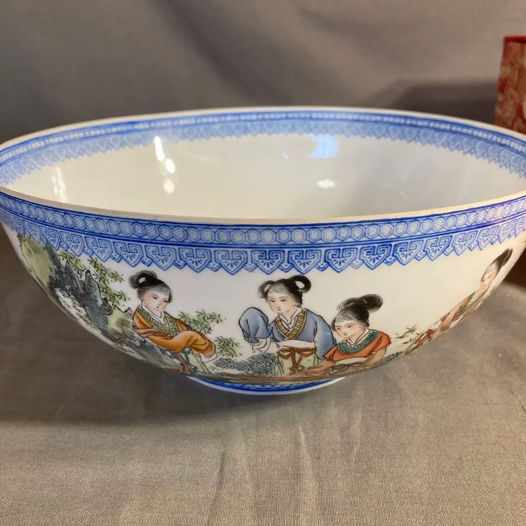☆未使用 景徳鎮 有名作家物 大鉢 未使用景徳鎮有名作家物大鉢☆