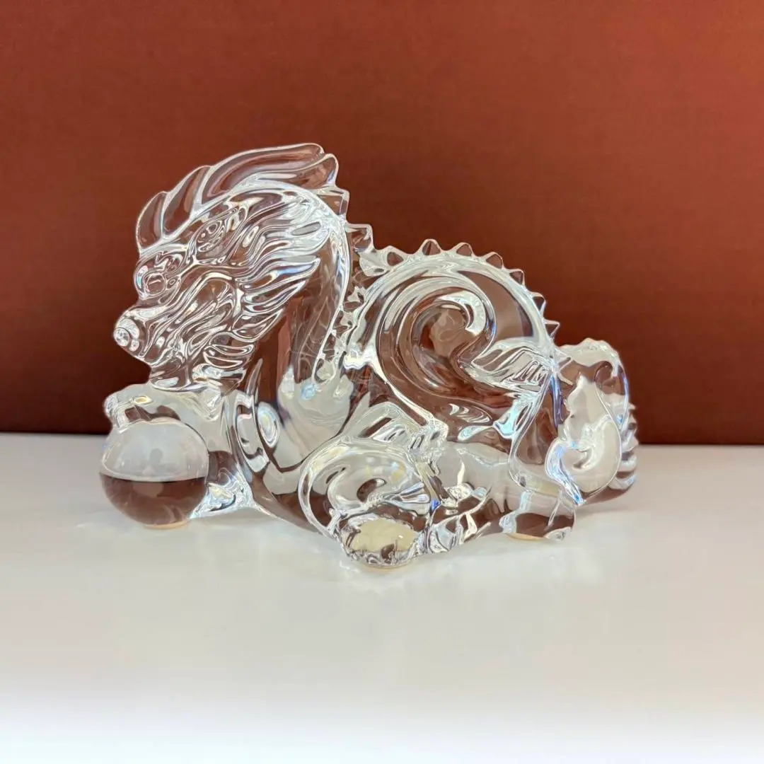 未使用】Baccarat 干支 辰 クリスタルガラス フィギュリン 置物元箱付