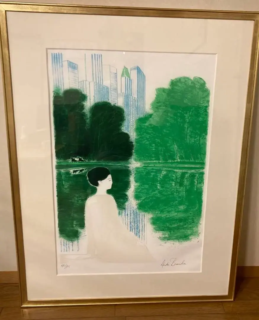 アンドレ•ブラジリエ「夕暮れのソナタ」（リソグラフ）