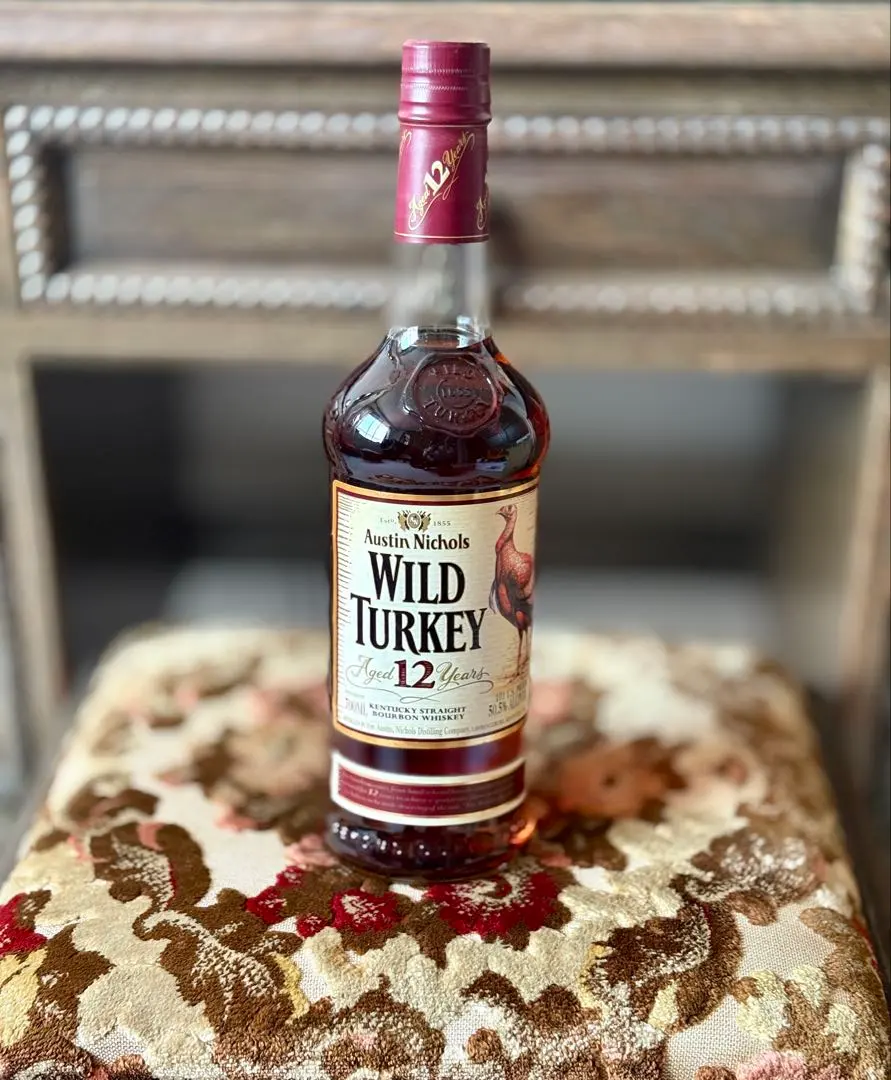 ワイルドターキー12年 未開栓 箱なし 旧ラベル 分割ラベル 11/19/93