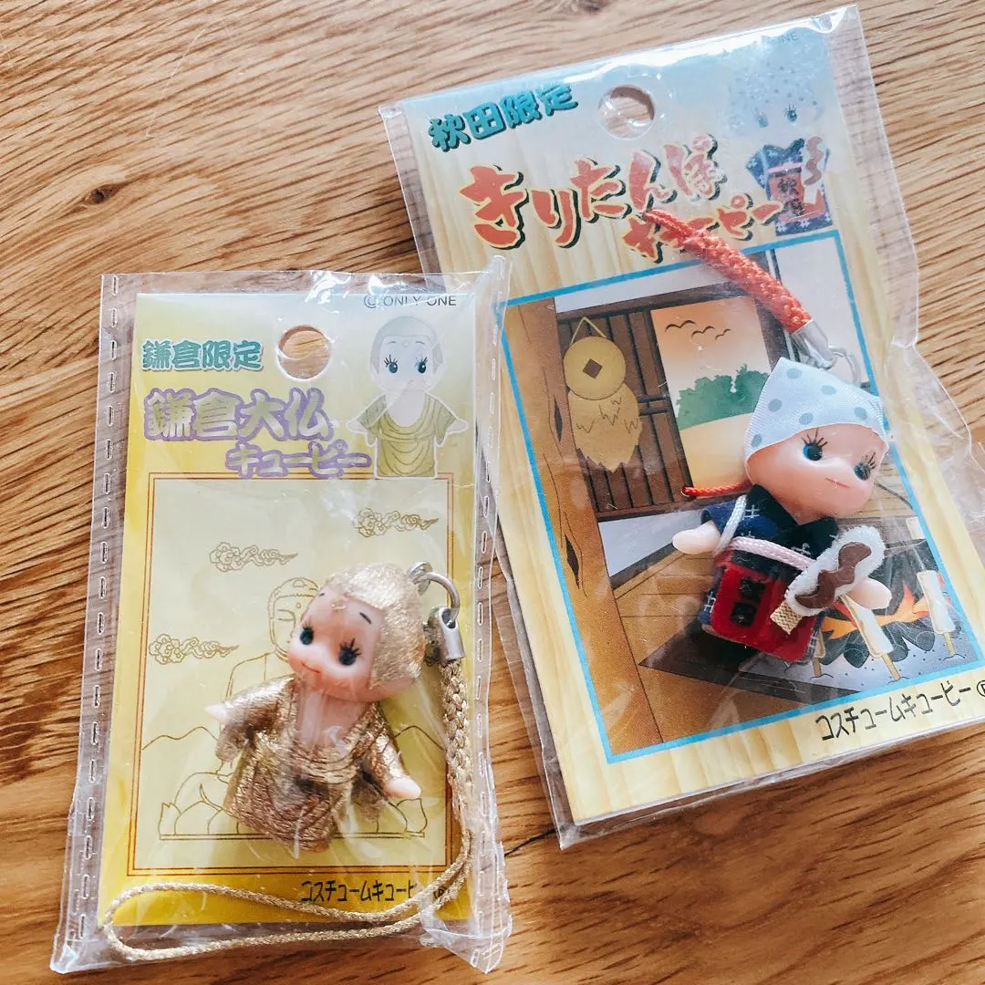 秋田限定 計386個キューピーストラップセット