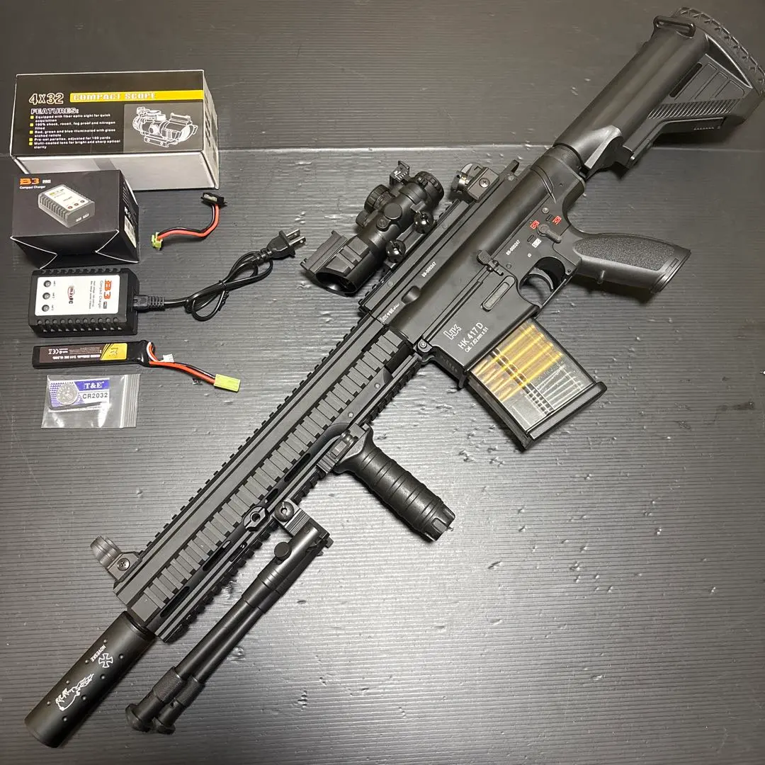 最終価格・即決可】次世代HK417 グリップ・スコープ・マガジン付属