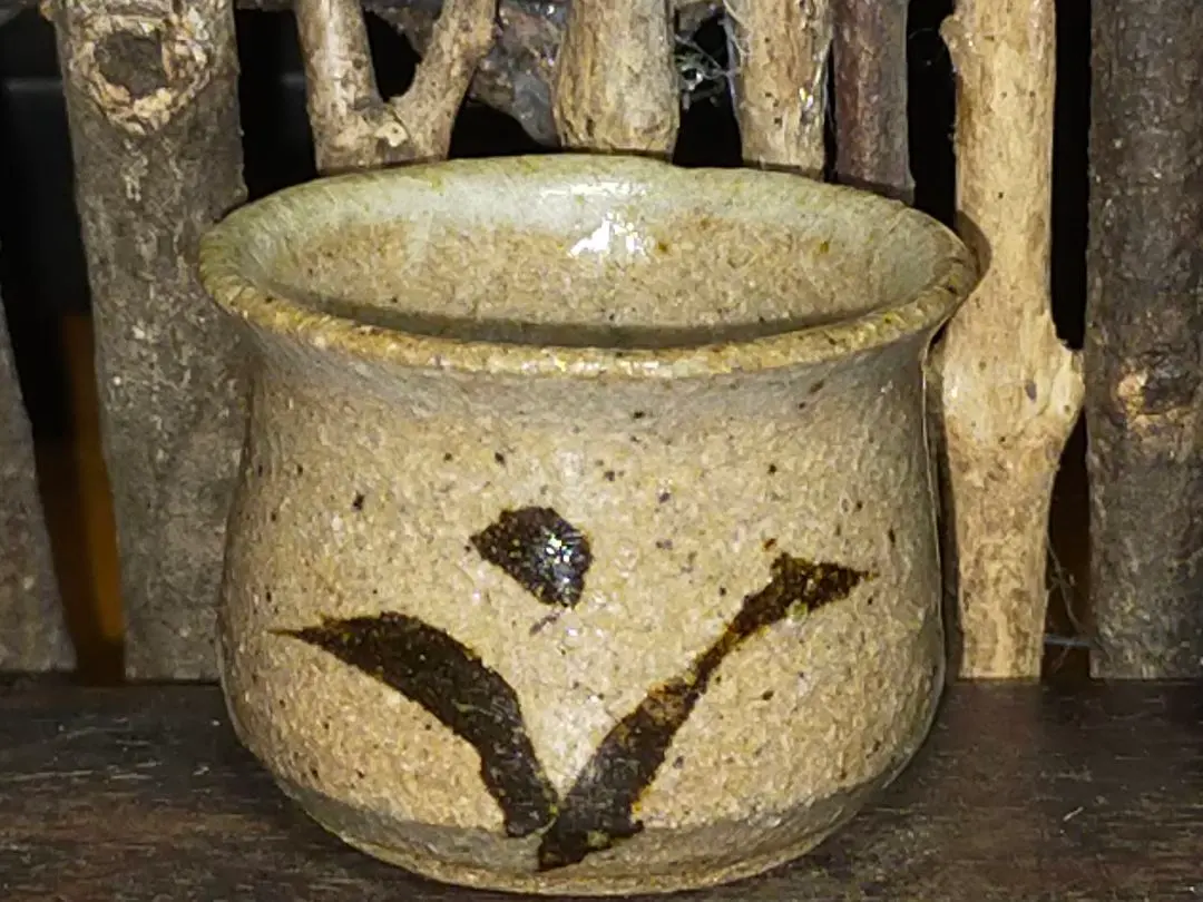 陶芸家不東庵細川護煕唐津ぐい呑共箱古唐津絵唐津酒器酒盃